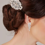 1879 Athena CUBIC ZIRCONIA COLLECTION - DAINTY TREASURE EARRINGS - CZER448 SILVER