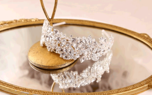 Hair Accessories by Richard Designs Ornate Statement Headband TR2688A-SI - Image 3