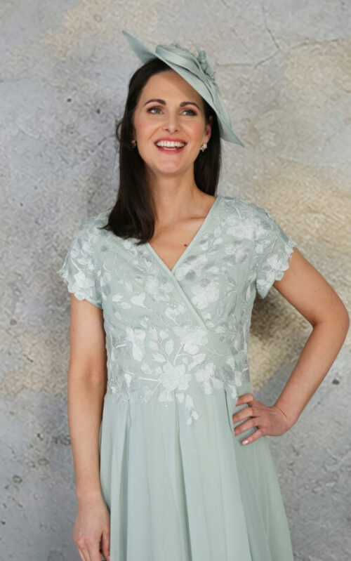 Richard Designs RDAD1301 Delphinium Dress in Solid Colour - Image 4